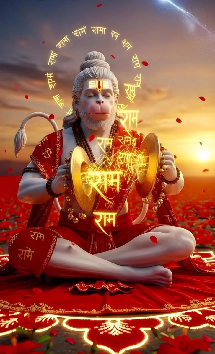 ॐ हं हनुमते नमः:🙏🏻🚩
जय बजरंग बली हनुमान जी।। 🙏🏻🚩
आप को हमारा प्रणाम ।।🙏🏻🚩
आज दिन मंगलवार सभी के लिए शुभ हो।।
         🚩🚩🌼🌸🙏🏻🌼🌼🚩🚩