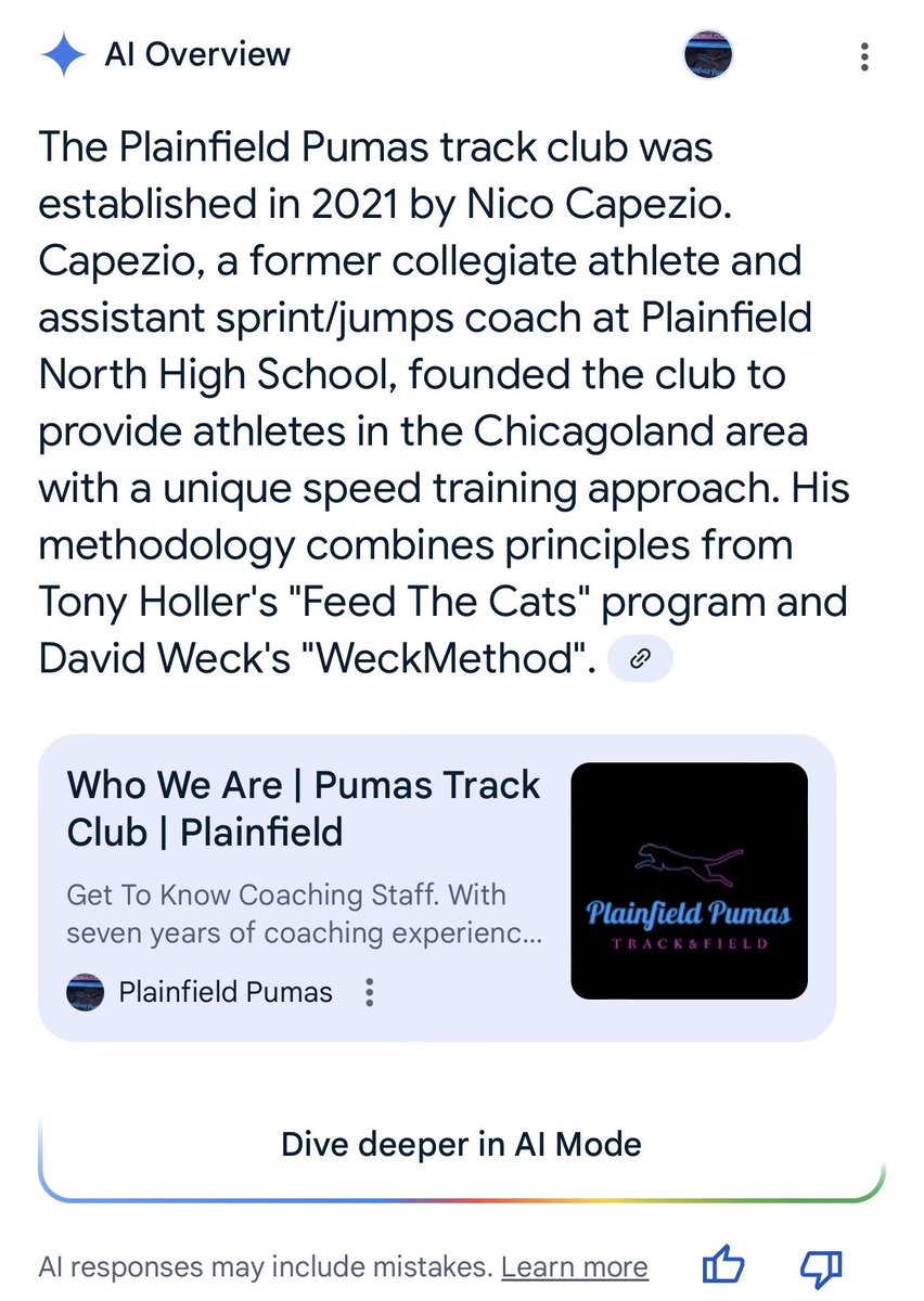 TheDavidWeck's tweet image. AI is “Athletic Intelligence” first and foremost.
Maximum speed is the measure that matters.
@PumasTrack knows. @pntrack
AI knows.