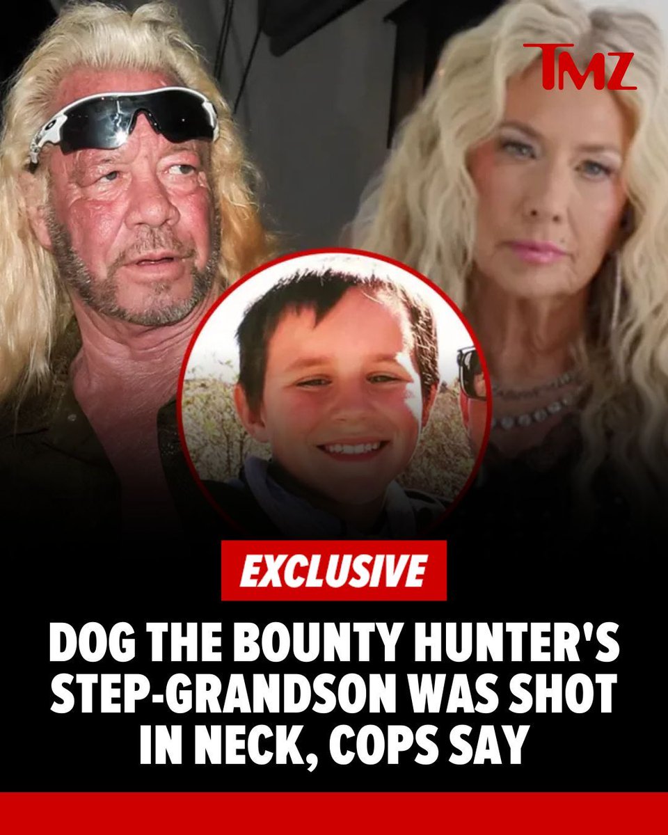 TMZ's tweet image. Dog the Bounty Hunter's step-grandson's fatal gunshot wound was in his neck
Exclusive story: buff.ly/PTNf7sX