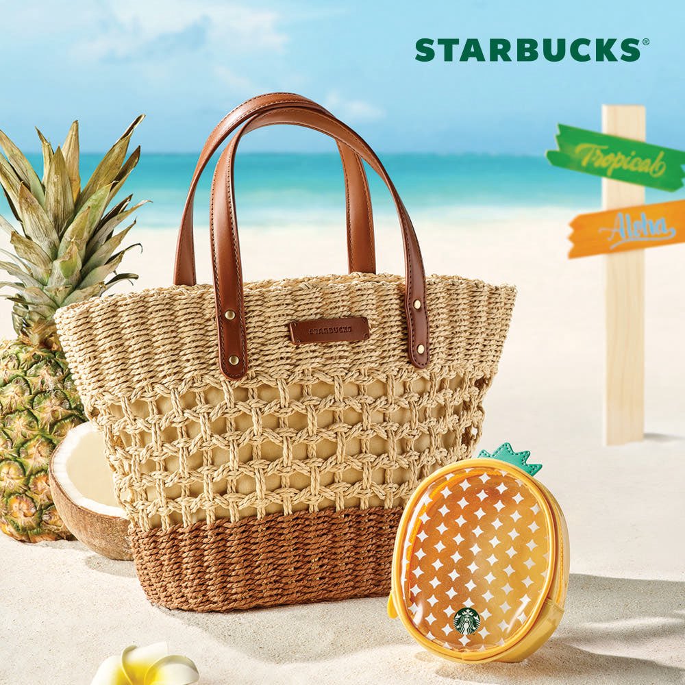Starbucks Aloha Raffia Tote Bag Brown★送料込 pre-order🇰🇷 standoil | mardi on X: