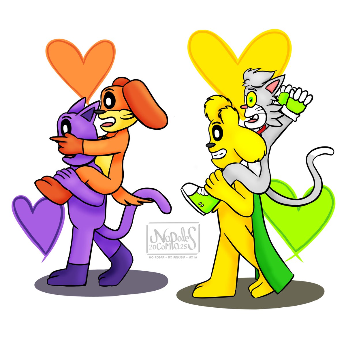 #CoMPaSShippingWeek2
Día 3: Interactuando con algún personaje otro fandom
Perro y gato son la pareja perfecta 💕🤝🏻
#CoMPaS #Mikenix 💛💚🐶🐱
#SmillingCritters #Daynap 🧡💜☀🌙