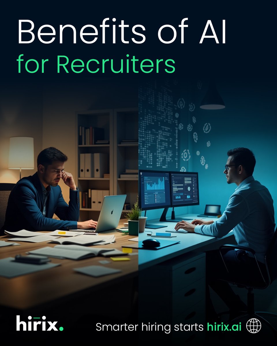 tryhirix's tweet photo. Did you know? Recruiters spend up to 60% of their time on repetitive admin tasks.
That’s hours spent sorting through resumes, screening candidates, and scheduling, instead of building connections and making strategic hiring decisions. https://t.co/qdDLcbydGd