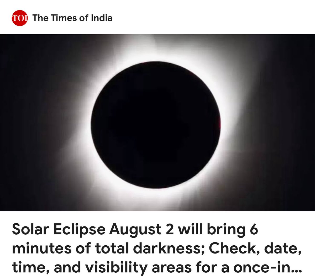KarluskaP's tweet image. On August 2, 2027, a remarkable total solar eclipse will darken the skies over parts of Europe, North Africa, and the Middle East. For up to 6 minutes and 23 seconds, the Moon will completely obscure the Sun, casting a dramatic shadow over Earth in what is being called the “Great…