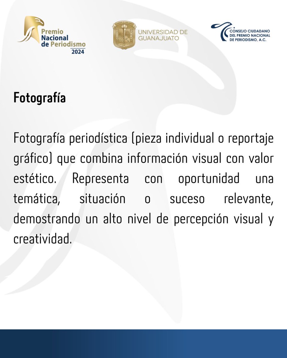 📝 ¡Últimos días para postular al Premio Nacional de Periodismo 2024!
📅 Cierra el 25 de julio
🧐 Evalúan impacto social, originalidad, calidad narrativa y rigor.
🔍 Detalles: periodismo.org.mx/criterios.php
#PNP #Periodismo #México