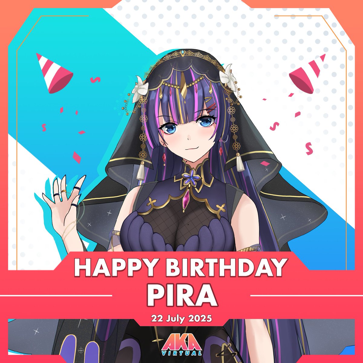AKAVirtualOnAir's tweet image. Selamat ulang tahun kepada @shafira_juliana 🎉
Semoga di tahun ini Pira dikelilingi kebahagiaan dan semua harapan bisa jadi kenyataan~ ✨