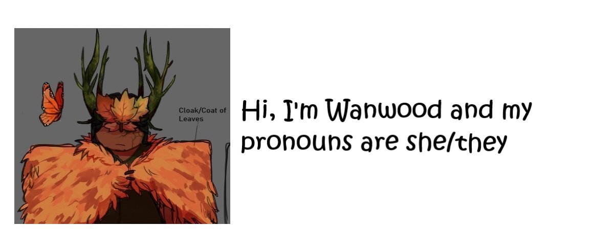 Hi, I'm Wanwood and my pronouns are she/they (@wanwoodprns) on Twitter photo 