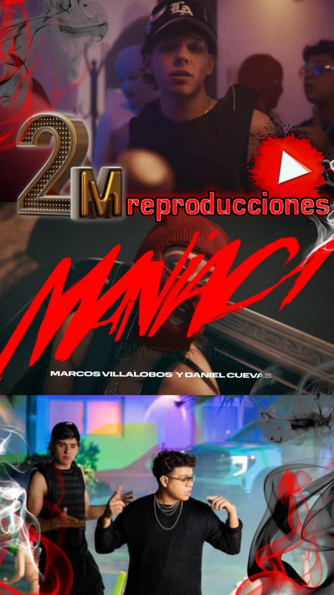 Plebada MANIACA ya llegó a los 2 MILLONES de views en YouTube 🔥Gracias por cada reproducción, por compartir y por hacerlo sonar fuerte, a seguirla reproduciendo, compartiendo y dándole TODO el stream como se debe!❤️🤩👏🏻 <a href="/Marcosvllb/">Marquitos</a> <a href="/danielcuevasmx/">doble c 🌪️</a>