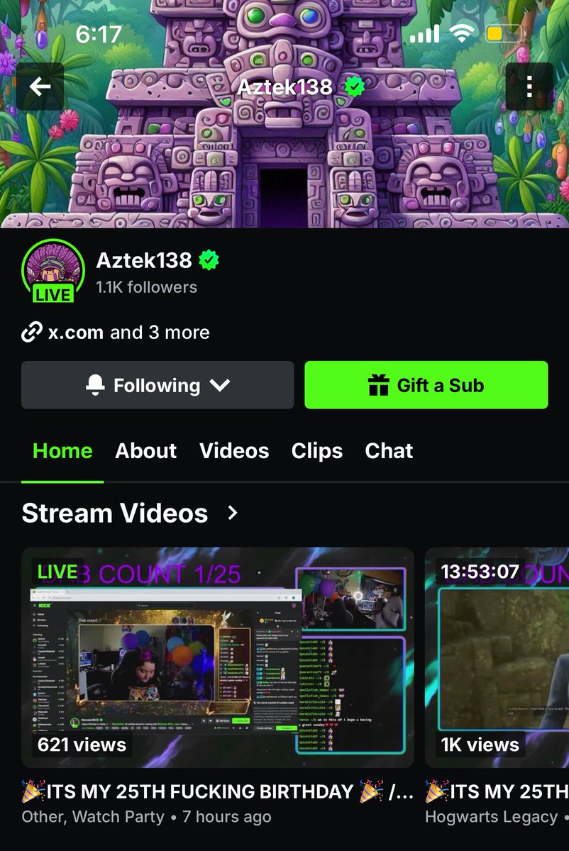 We really hit verified the same day🥹we cannot thank yall enough for the support &amp; love we receive from all of the kick family <a href="/KickCommunity/">Kick Community</a>  <a href="/KickStreaming/">Kick</a>  &amp; the amazing friends we’ve made along the way💚<a href="/Aztek138/">Aztek</a> <a href="/OG_Lunxr/">Lunar aka Chase</a> <a href="/ohflawz/">Jen ❦</a> <a href="/josan104_kick/">Joseph sanchez</a> <a href="/AydanvonWolf/">Aydanvonwolf</a> <a href="/CreedvonWolf/">CreedvonWolf</a>