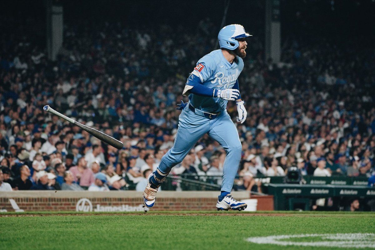 Royals's tweet image. That “just homered in the ballpark you grew up going to” feeling.