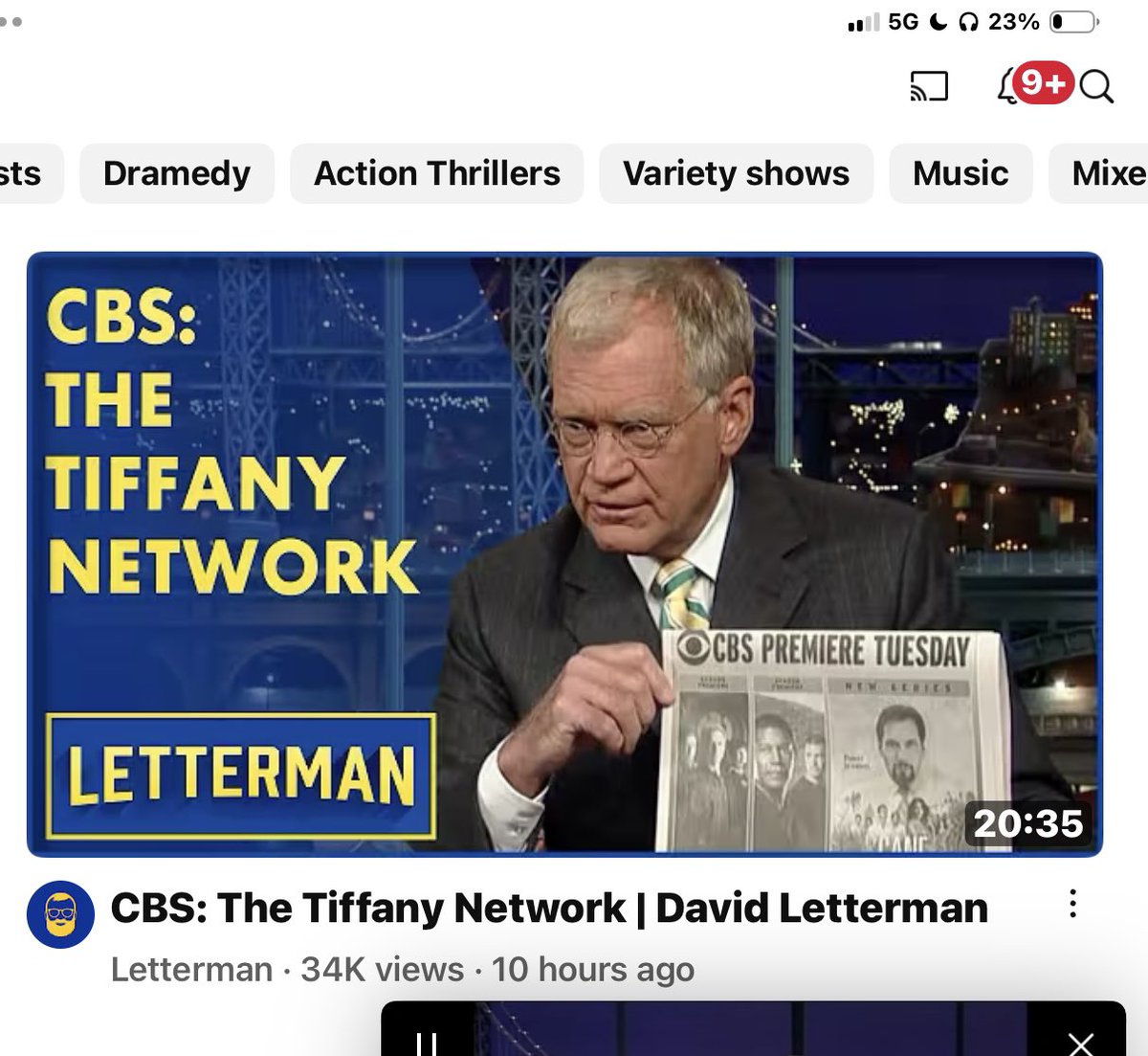 Deggans's tweet image. Love. This. David Letterman’s YouTube channel posts a series of clips from his Late Show featuring Dave ragging on CBS. Wonder why he’s doing that now? loom.ly/IhEET0k