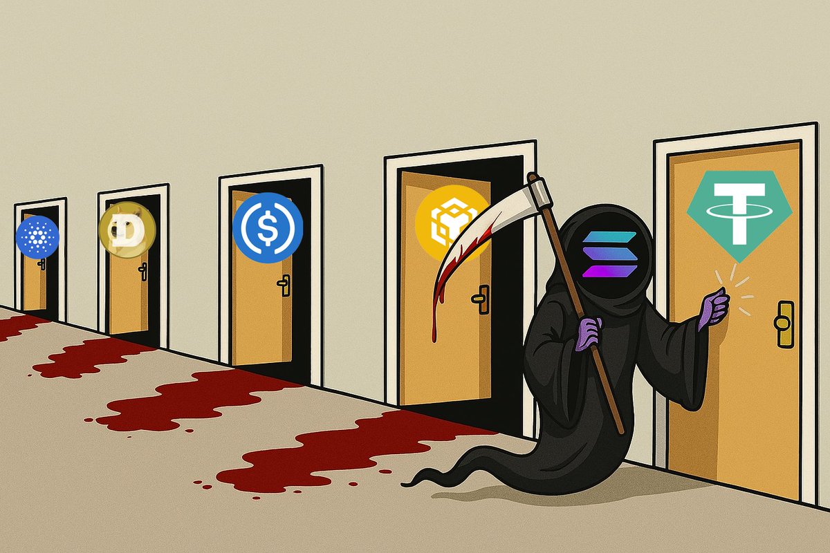defidevcorp's tweet image. 🚨 BREAKING: $SOL just flipped $BNB.
$USDT up next.