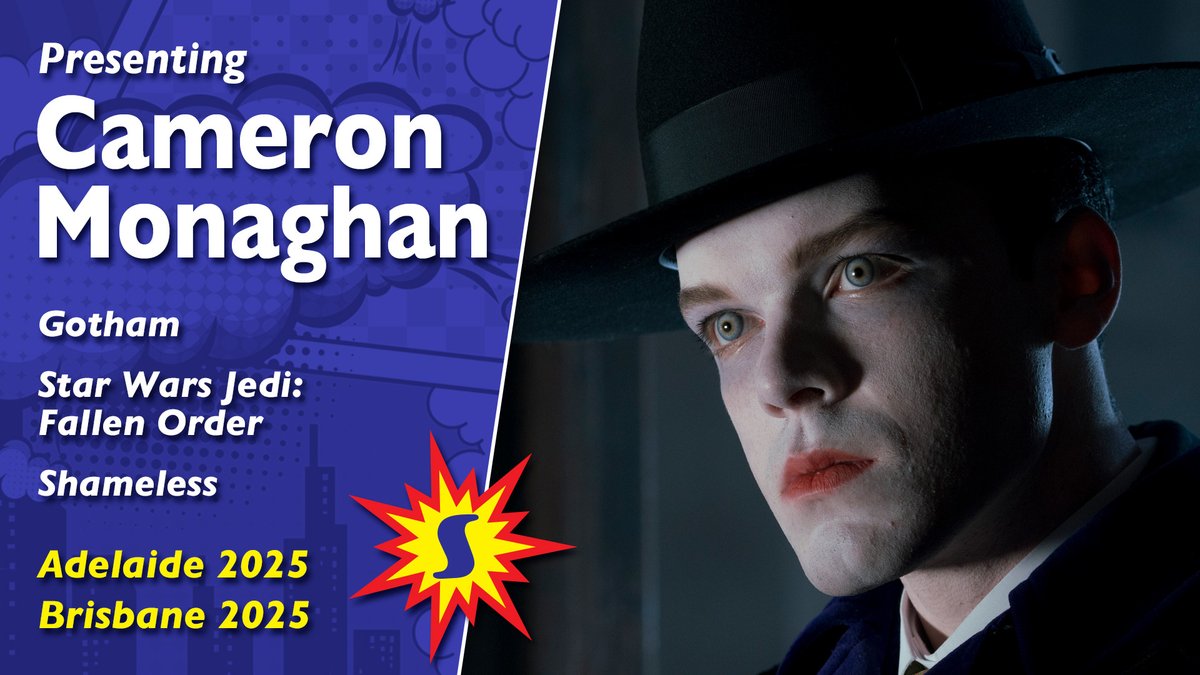 From Gotham City to a galaxy far, far, away, <a href="/cameronmonaghan/">cameron monaghan</a>'s  hit all the pop-culture pit stops, and now joins #Novalaide &amp; #Brisnova!

Cameron put a smile on our faces as Gotham's Jerome &amp; Jeremiah Valeska, and Jedi: Fallen Order's Cal Kestis! supa.fans/CMonaghan