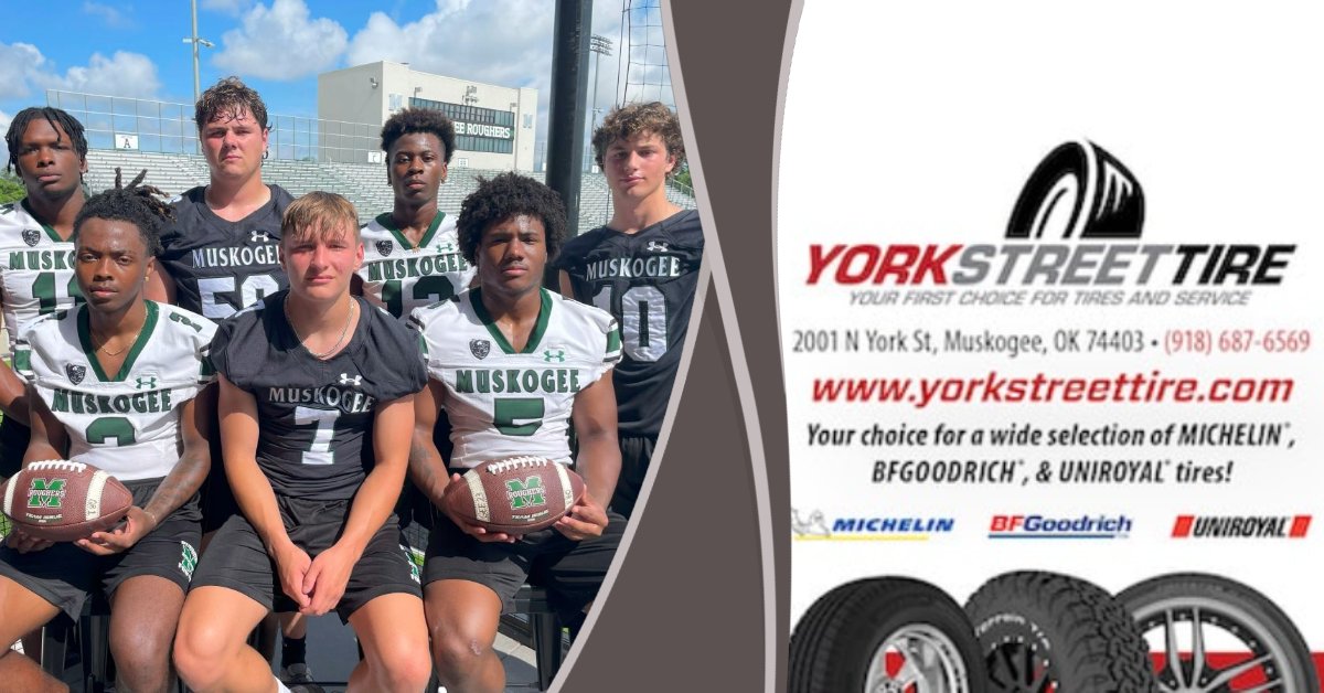 MuskogeeA's tweet image. 2025 Muskogee Roughers Football Preview - Presented by York Street Tire

muskogeeathletics.org/2025/07/22/202… #okpreps