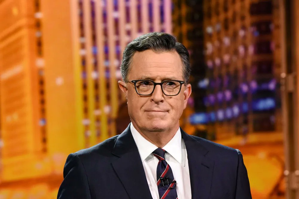 Variety's tweet image. Stephen Colbert had a succinct message to President Trump for gloating about the end of the "Late Show":
"Go f*ck yourself."
variety.com/2025/tv/news/s…