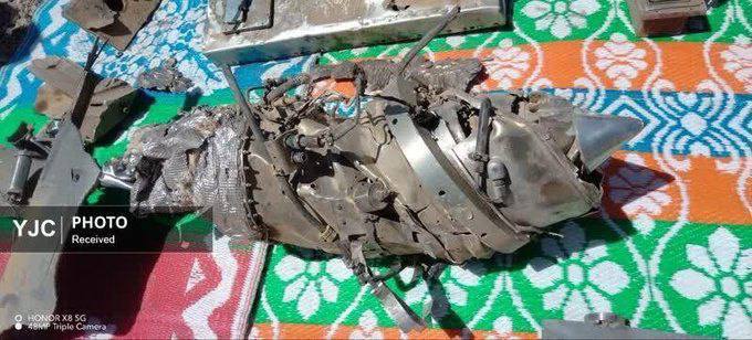 IRIran_Military's tweet image. Wreckage of several Tomahawk cruise missiles launched by American terrorists at our nuclear facilities, intercepted and destroyed by our air defense forces.