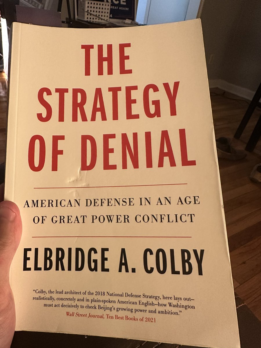 DCLongIslander's tweet image. Next book on the summer reading list: ‘The Strategy of Denial’ by @ElbridgeColby
A fantastic read so far 🇺🇸