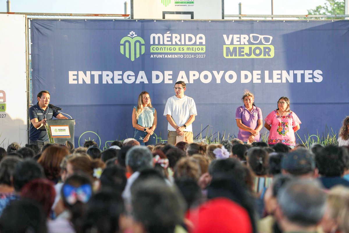 Arturo León (@arturoleonmx) on Twitter photo 👓 Ver bien es vivir mejor.
Entregamos otros 500 lentes gratuitos a meridanos, un apoyo que representa un alivio para el bolsillo.
Son cada vez más las familias beneficiadas con #VerMejor .
#meridacontigoesmejor
<a href="/CeciliaPatronL/">Cecilia Patrón Laviada</a>
<a href="/DesSocialMerida/">Desarrollo Social y Combate a la Pobreza</a>
<a href="/AyuntaMerida/">Ayuntamiento Mérida</a> 👓 Ver bien es vivir mejor.
Entregamos otros 500 lentes gratuitos a meridanos, un apoyo que representa un alivio para el bolsillo.
Son cada vez más las familias beneficiadas con #VerMejor .
#meridacontigoesmejor
<a href="/CeciliaPatronL/">Cecilia Patrón Laviada</a>
<a href="/DesSocialMerida/">Desarrollo Social y Combate a la Pobreza</a>
<a href="/AyuntaMerida/">Ayuntamiento Mérida</a>