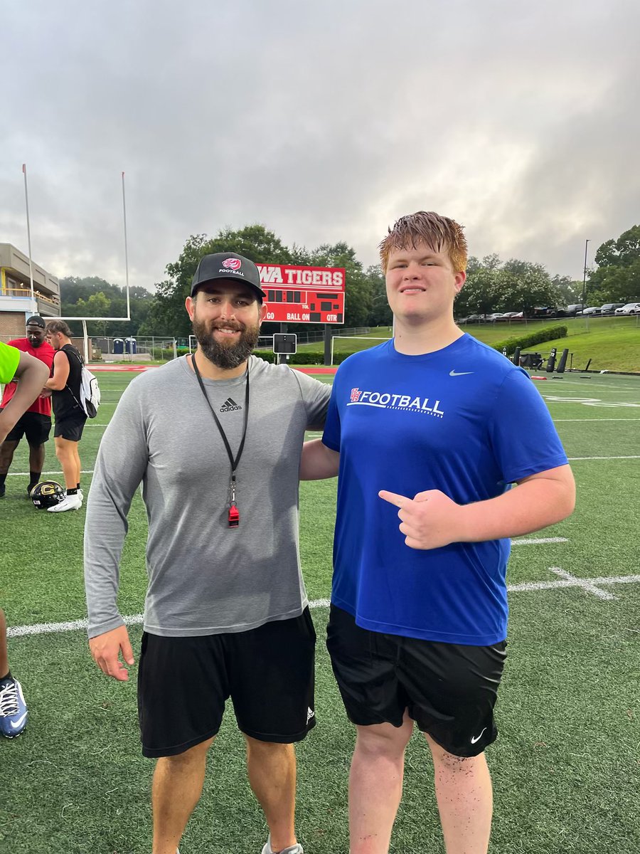 JWest_79 (@79jwest97977) on Twitter photo Great time at <a href="/uwa_football/">West Alabama FB</a> camp working in the trenches. Thanks <a href="/CoachD_Myers/">Devin Myers</a> for the chance to COMPETE <a href="/CoachYeah/">Scott Cochran</a>
<a href="/RecruitTheHills/">RECRUIT VESTAVIA</a> <a href="/1rebelfootball/">Vestavia Hills Football</a> <a href="/CoachLundberg/">David Lundberg</a> <a href="/BigManFactory/">Big Man Factory</a>
<a href="/Jeff_XOS/">Jeff Martin - Catapult</a> <a href="/Tyler_NPreps/">Tyler Odems</a> <a href="/HallTechSports1/">Hall-Tech Sports</a> <a href="/TalkoftheTownFB/">Talk of the Town HS FB</a> <a href="/Alabama_Varsity/">Alabama Varsity</a> <a href="/AL7AFootball/">Alabama7AFootball</a> Great time at <a href="/uwa_football/">West Alabama FB</a> camp working in the trenches. Thanks <a href="/CoachD_Myers/">Devin Myers</a> for the chance to COMPETE <a href="/CoachYeah/">Scott Cochran</a>
<a href="/RecruitTheHills/">RECRUIT VESTAVIA</a> <a href="/1rebelfootball/">Vestavia Hills Football</a> <a href="/CoachLundberg/">David Lundberg</a> <a href="/BigManFactory/">Big Man Factory</a>
<a href="/Jeff_XOS/">Jeff Martin - Catapult</a> <a href="/Tyler_NPreps/">Tyler Odems</a> <a href="/HallTechSports1/">Hall-Tech Sports</a> <a href="/TalkoftheTownFB/">Talk of the Town HS FB</a> <a href="/Alabama_Varsity/">Alabama Varsity</a> <a href="/AL7AFootball/">Alabama7AFootball</a>