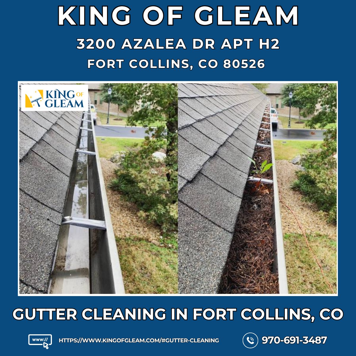 KingGleam's tweet photo. Gutter Cleaning in Fort Collins, CO - King of Gleam

https://t.co/zKB6aGdQuJ

King of Gleam
3200 Azalea Dr APT H2
Fort Collins, CO 80526
(970) 691-3487

https://t.co/scsYmO1tPa

#GutterCleaning #GutterCleaningFortCollinsCO https://t.co/tcTVCKO9mw