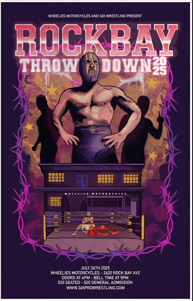 ProWrestlingHub (@prowrestlehub) on Twitter photo A double dose of <a href="/365pw/">365 Pro Wrestling</a> action this weekend, including an outdoor show on Saturday!
CEDAR
π
Fri, July 25
π 7:30pm
π Cedar Community Hall
π ticketscandy.com/e/july-25th-ceβ¦
VICTORIA
π
Sat, July 26
π 7:30pm
π Wheelies Motorcycles and Cafe
π eventbrite.com/e/rock-bay-thrβ¦ A double dose of <a href="/365pw/">365 Pro Wrestling</a> action this weekend, including an outdoor show on Saturday!
CEDAR
π
Fri, July 25
π 7:30pm
π Cedar Community Hall
π ticketscandy.com/e/july-25th-ceβ¦
VICTORIA
π
Sat, July 26
π 7:30pm
π Wheelies Motorcycles and Cafe
π eventbrite.com/e/rock-bay-thrβ¦