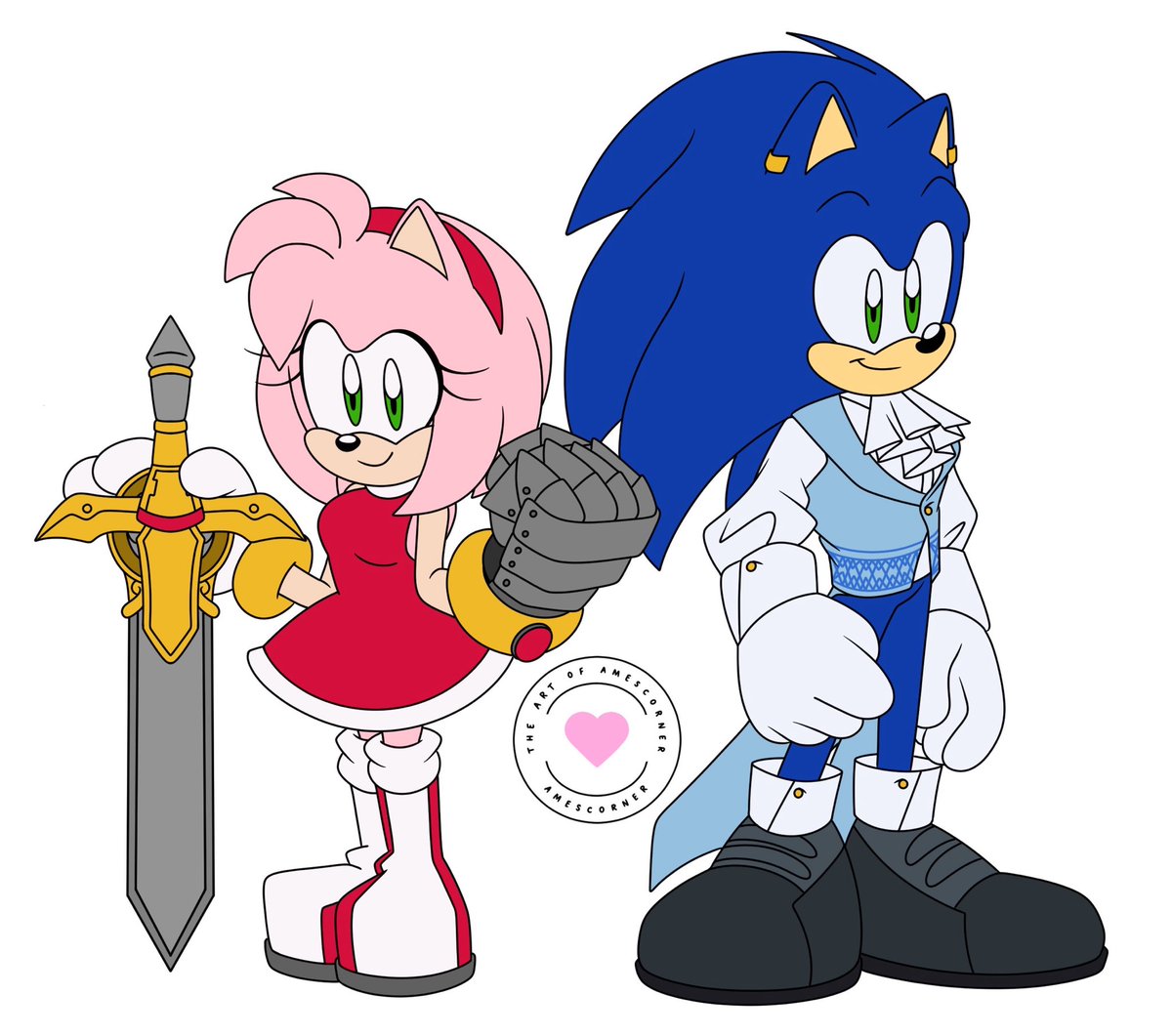 callmeames0's tweet image. What if Sonic and Amy swapped places in Sonic and the Black Knight? #SonicTheHedgehog #sonic #amyrose #amyrosefanart #sonicfanart #sonicart #myart #myartwork #sonamyart #sonamyfanart #sonamy