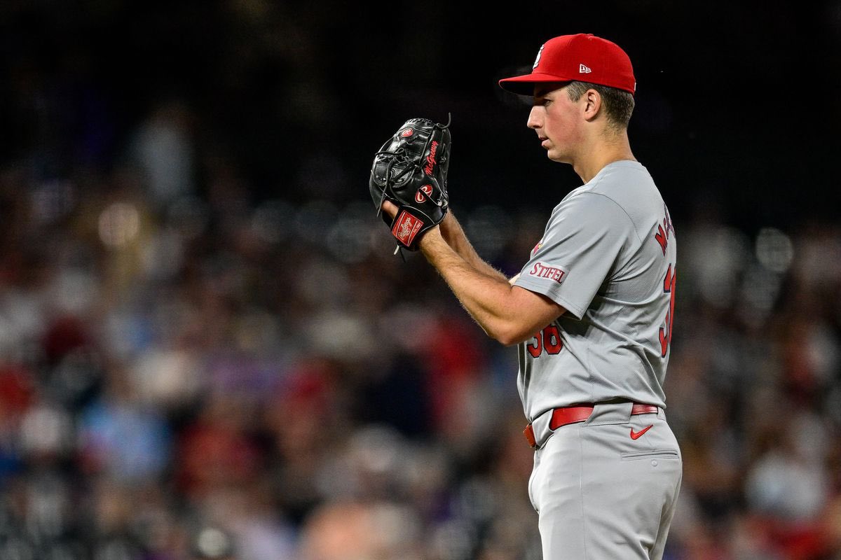 theredbird_way's tweet image. Michael McGreevy tonight vs the Rockies at Coors Field:
6 IP
6 H
2 ER
0 BB
1 K
76 pitches
I am assuming he is coming back out BUT… I’m not sure how you can watch this kid pitch like this and continue to give the ball to Mikolas & Fedde.
McGreevy lowers his career ERA to 3.04