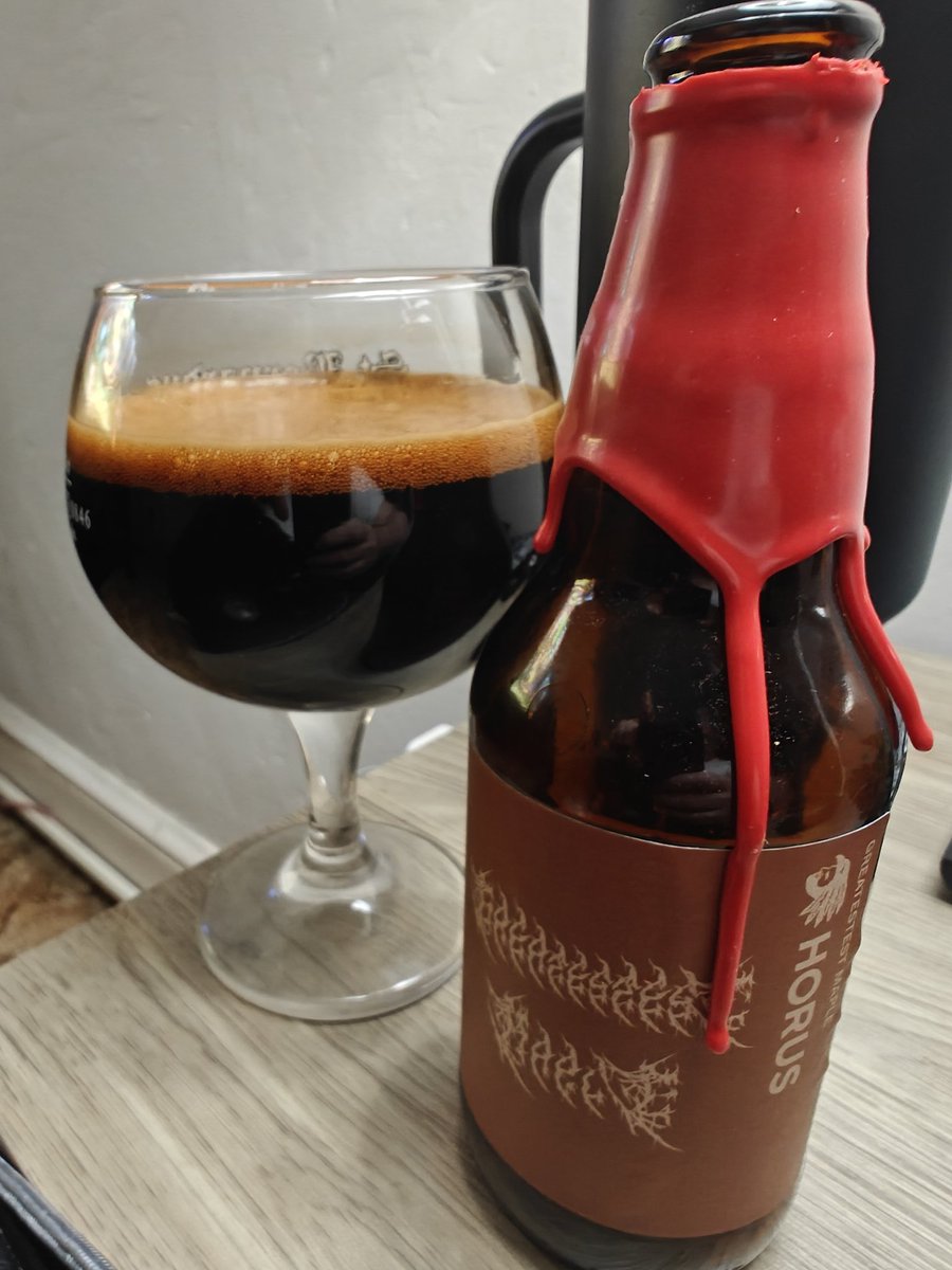 Bri_D71's tweet image. When you break out the barrel aged Horus you know the night is getting good