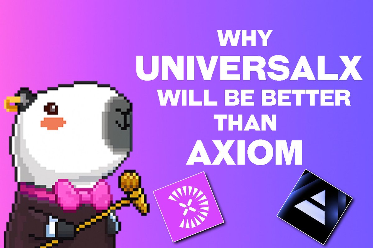 Kadoosh1e's tweet image. Why UniversalX will be better than Axiom Exchange and other trading platform onchain
π§΅ π§΅ π§΅