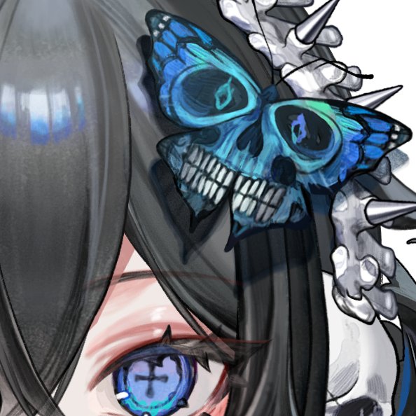 The_Maiden_'s tweet image. β¨VTUBERS! β¨Whats your favorite part about your model? ππ
Mine is the skull butterfly on my head ππ¦