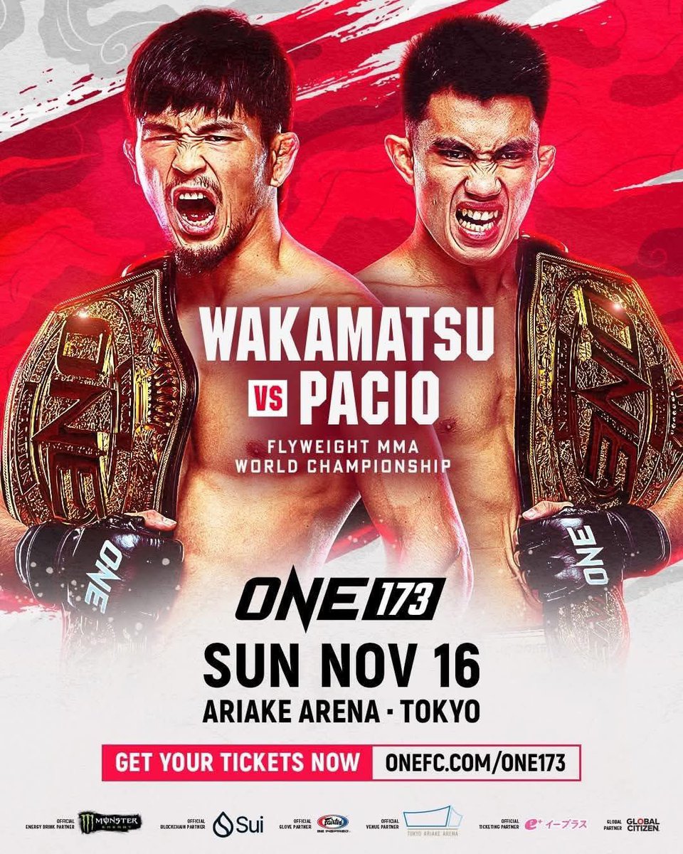 nickatkinone's tweet image. Joshua Pacio going up to challenge Yuya Wakamatsu for the ONE Championship flyweight MMA title at ONE 173 🏆 🇯🇵