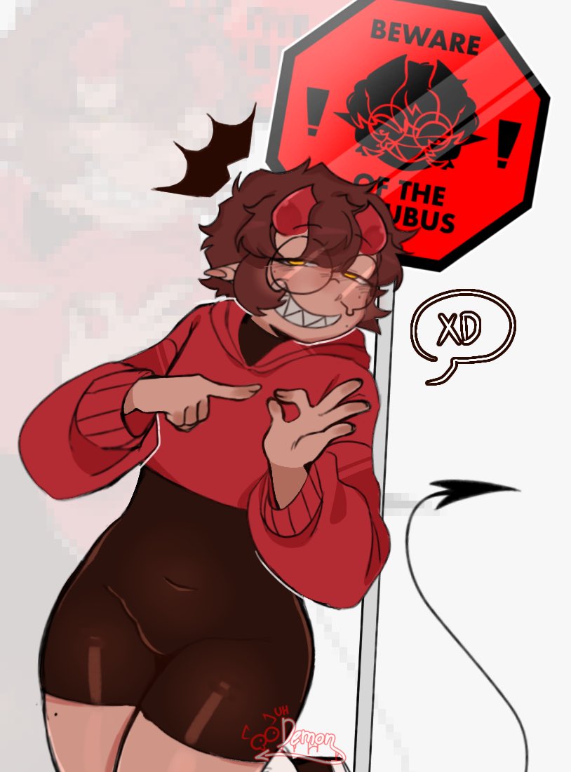 uh_demon's tweet image. cuidado te va a coger aaaaa