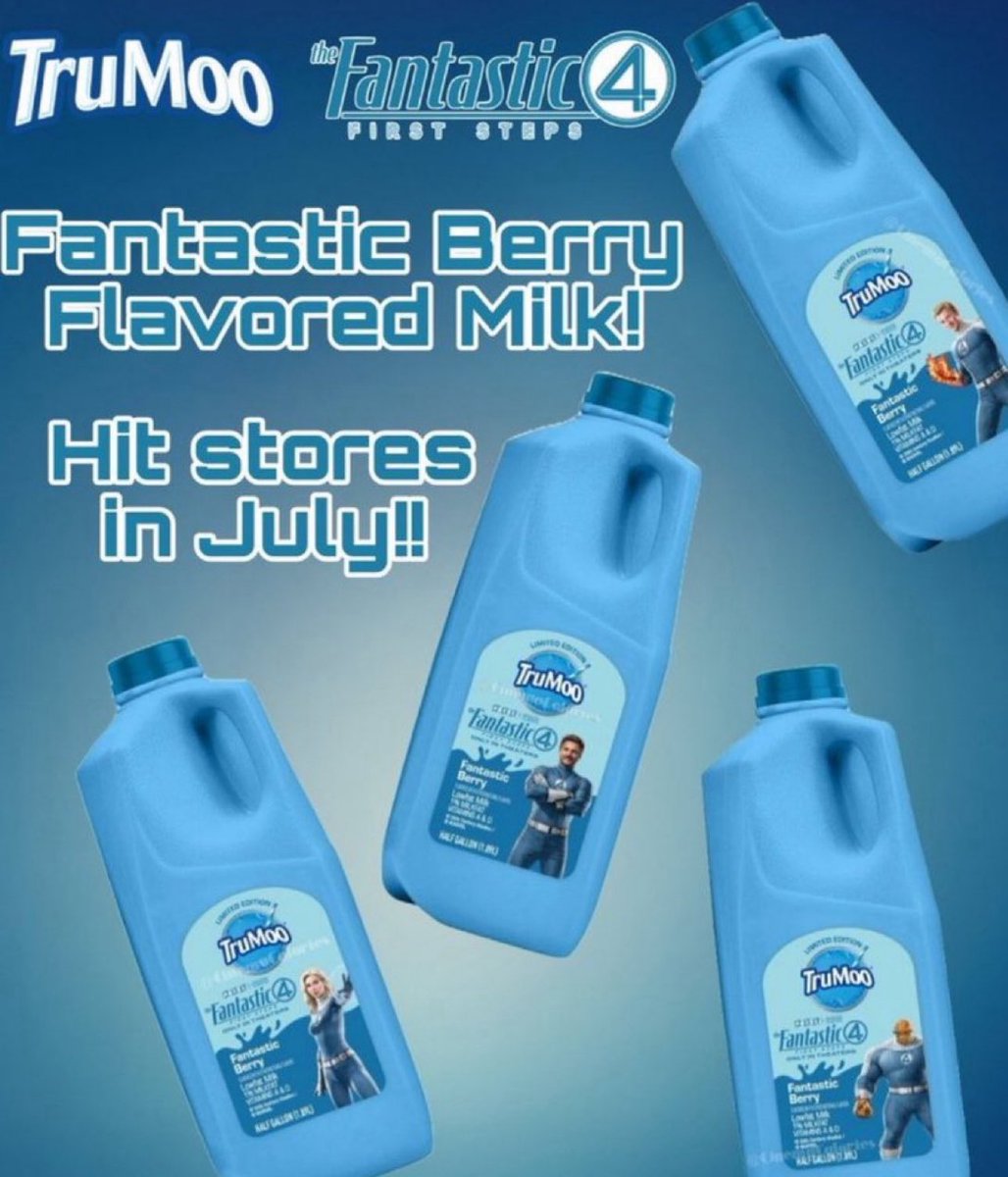 SCORPlONES's tweet image. ❝I don’t know how I feel knowing that people will be drinking the milk of the fantastic four.❞