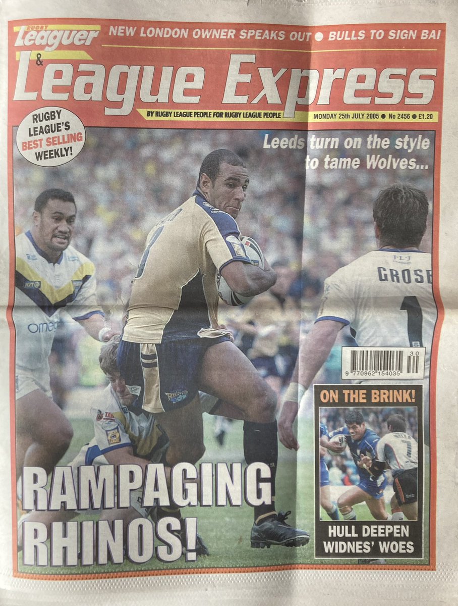 TrinityHeritage's tweet image. 📌 On This Day in History:
🗓️ 22nd July 2005
🏉 Wigan 28 Wakefield Trinity 34
🏆 Super League
👨👨👧👧 9,021 at JJB Stadium
Neither side were in the play off positions 20 years ago but it was an enthralling game … Trinity leading 22-12, then Wigan 28-22 before a last minute David…
