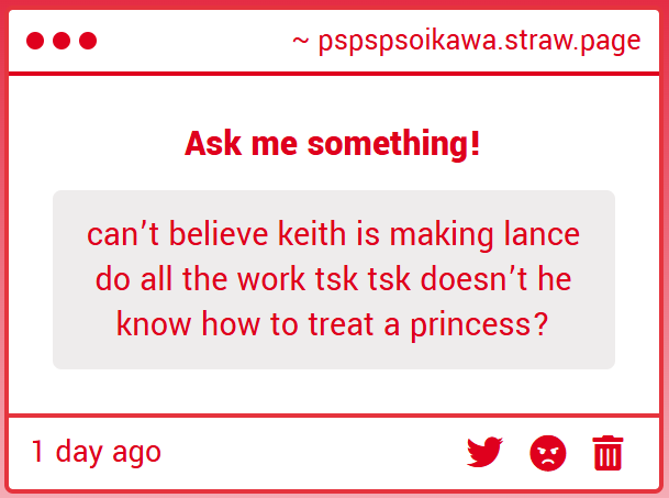 spreadbarred's tweet image. anon you're right he should treat his princess right...next time i have enough free time to draw i'll make sure of that 😉
