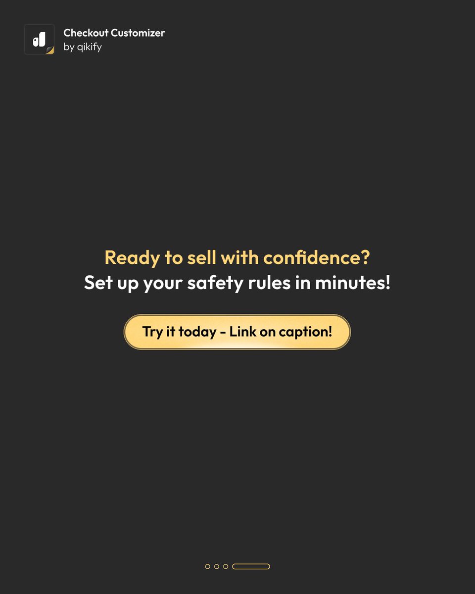 🚀 COD = More sales… But also more fraud?

Take control! With Qikify Checkout Customizer, you decide exactly which cities/provinces get Cash on Delivery - blocking high-risk areas with a few clicks. 👉 

⚡Try it free: qikify.com/install/checko…