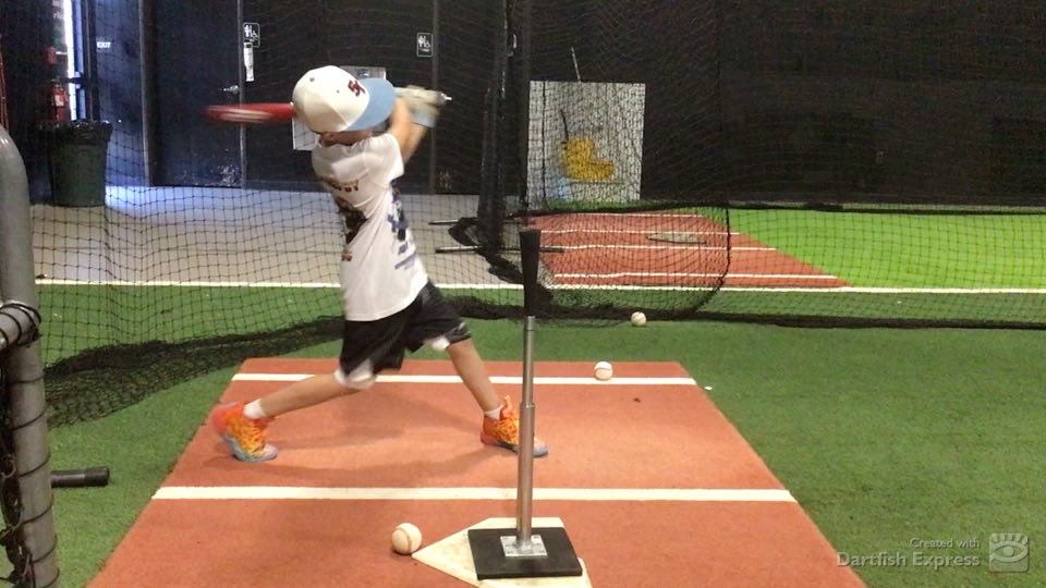 Sam Rumble hitting