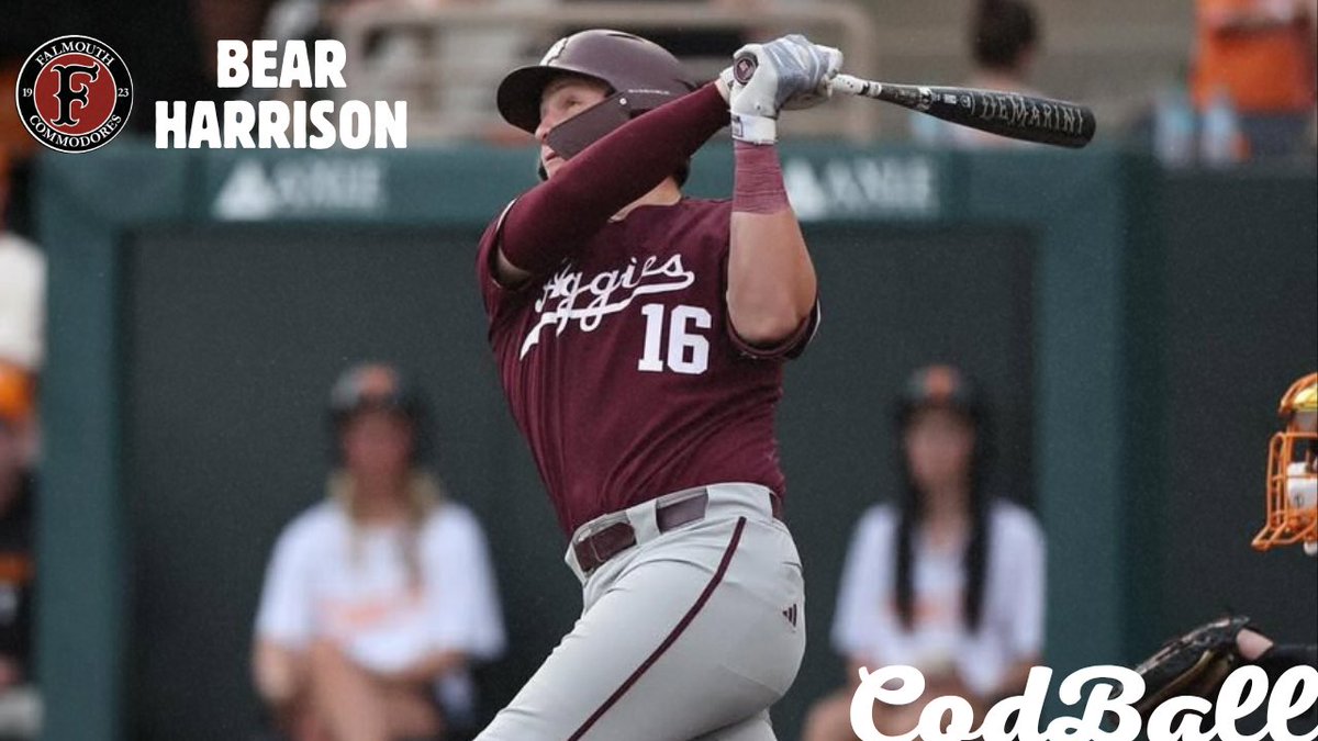 codball's tweet image. Bear Harrison (@AggieBaseball) went 3-4 with a double and a home run while knocking in 2 RBI for the @FalCommodores