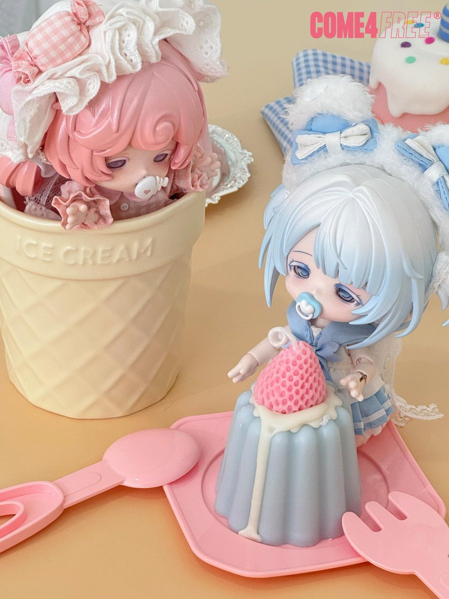 hermeow_shop's tweet image. 🆕ブラインドドール新作情報🆕
以前ご紹介したCOME4FREE社の2.5等身ドール企画が、BONNIE(バニーボニー)の最新作「ミルキードリーム・シュークリーム」BJDブラインドドールシリーズは通常全種類の実物が公開!獣の口は可愛いね💖
ラインナップは全4種+シークレット1種、続報をお楽しみに!