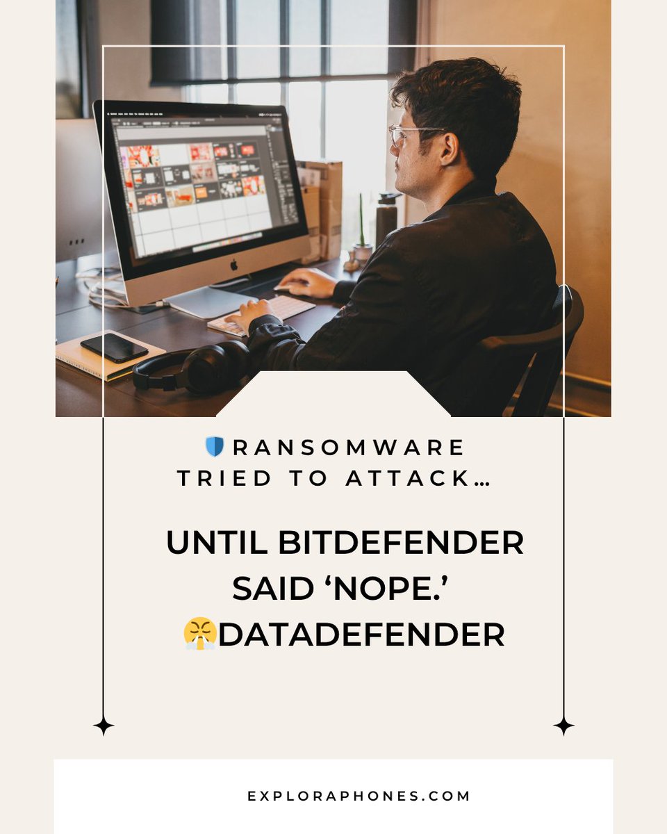 patrickgalugu's tweet photo. 🛡️Ransomware tried to attack… until Bitdefender said ‘NOPE.’ 😤 #DataDefender.
Read More : 
https://t.co/e3158mTKB7 https://t.co/BYlKgkpRmB