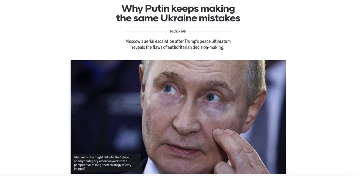 WarintheFuture's tweet image. Even if Putin is bad at long-term strategy, do western leaders have the will and the audacity to actually make him pay a price for his aggressive opportunism? At this point of his brutal campaign against the Ukrainian people, the answer is unclear. @LowyInstitute…