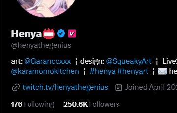 UndreamedPanic's tweet image. Whoa Henya also removed VShojo from her name too
Its going down