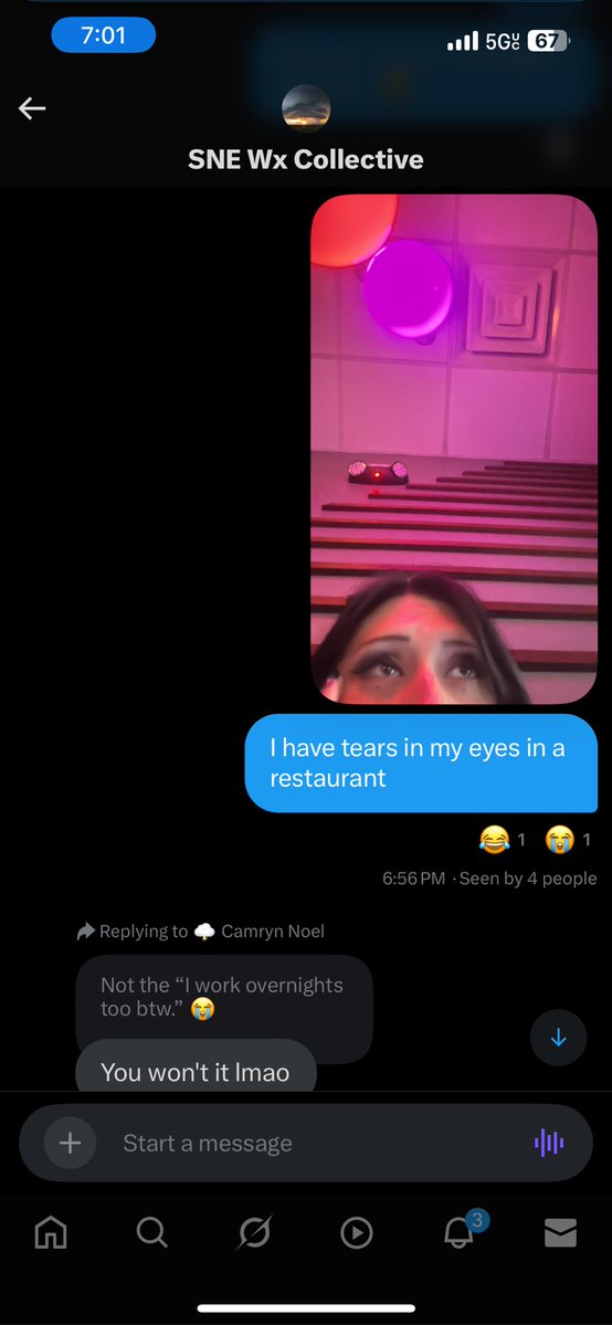 wxcamryn's tweet image. I think the funniest part of my day was @Intini_WX making a joke that had me laughing so hard I had tears in my eyes.. just to find out it was my own joke from a month or two ago