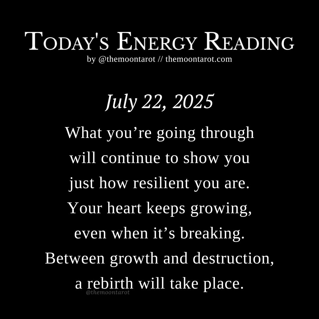 themoontarot_'s tweet image. Today&apos;s Energy Reading: July 22, 2025