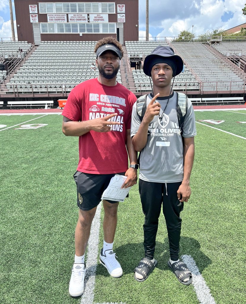 HBCUSports1's tweet image. Davius Richard, QB Coach at North Carolina Central