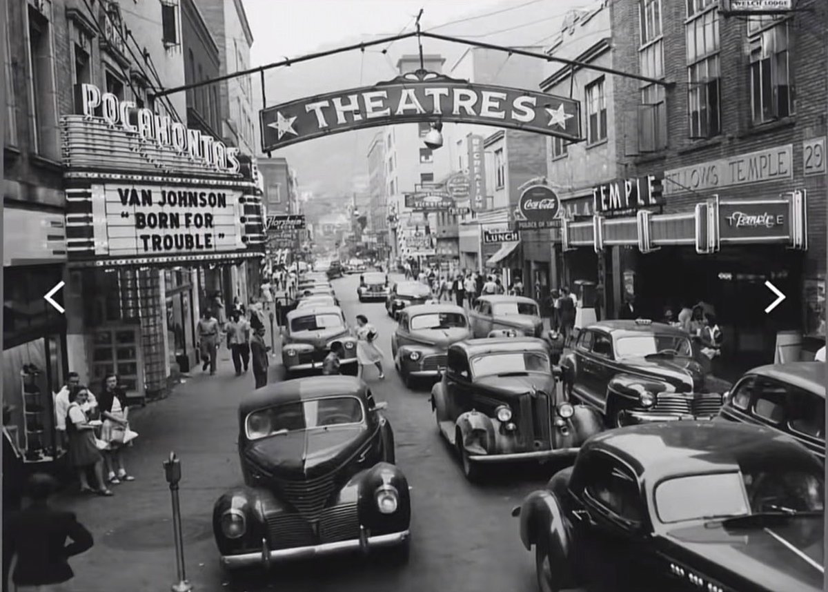 aphysicist's tweet image. welch, west virginia, 1946 vs. 2025