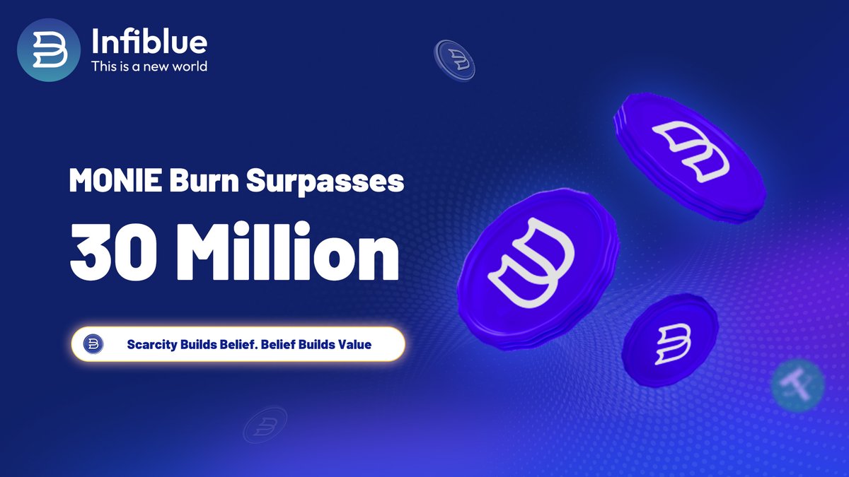 🔥 30 million $MONIE tokens have been burned!

A clear move toward long-term scarcity. Fewer tokens. Stronger conviction.

Burn to build. Believe to hold.
#MONIE #TokenBurn #Infiblue #Web3