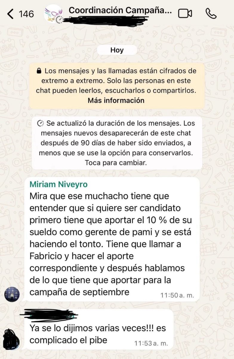 Tomidiazcueto's tweet image. 🚨Se complica el panorama para los laderos de Pareja🚨
Después de la feria judicial presentarán más chats. Concejales que fueron dejados de lado.. se van a presentar a la Justicia con capturas.
Parece que @MiriamNiveyro era bastante desprolija y en los chats de coordinación…