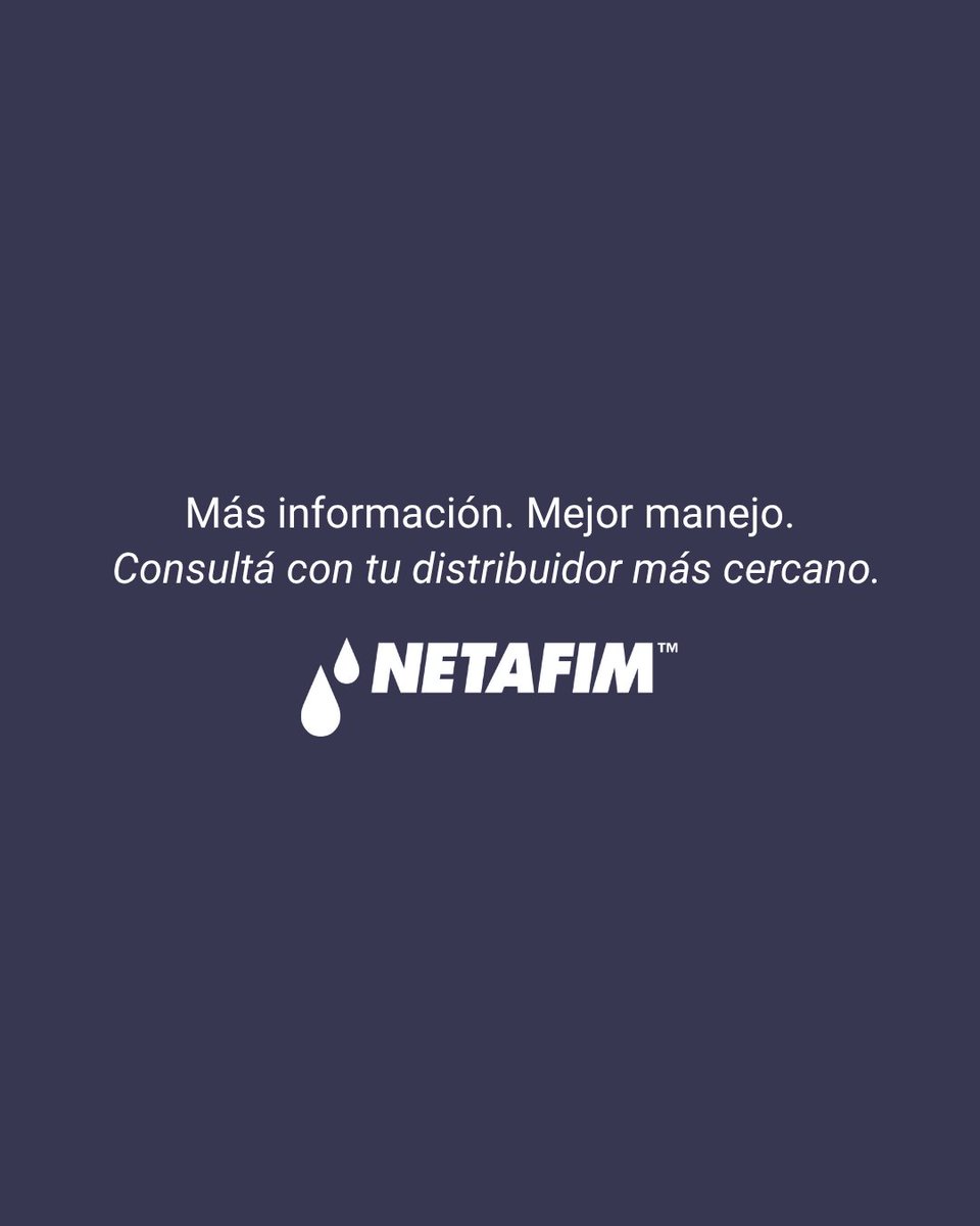 💧 Cuando sabés lo que pasa en el suelo, decidís mejor.
Monitorear la humedad permite ajustar el riego con información concreta.
Menos incertidumbre, más precisión en cada decisión. 💪✨
Consultá con tu distribuidor Netafim más cercano para conocer más sobre esta tecnología.