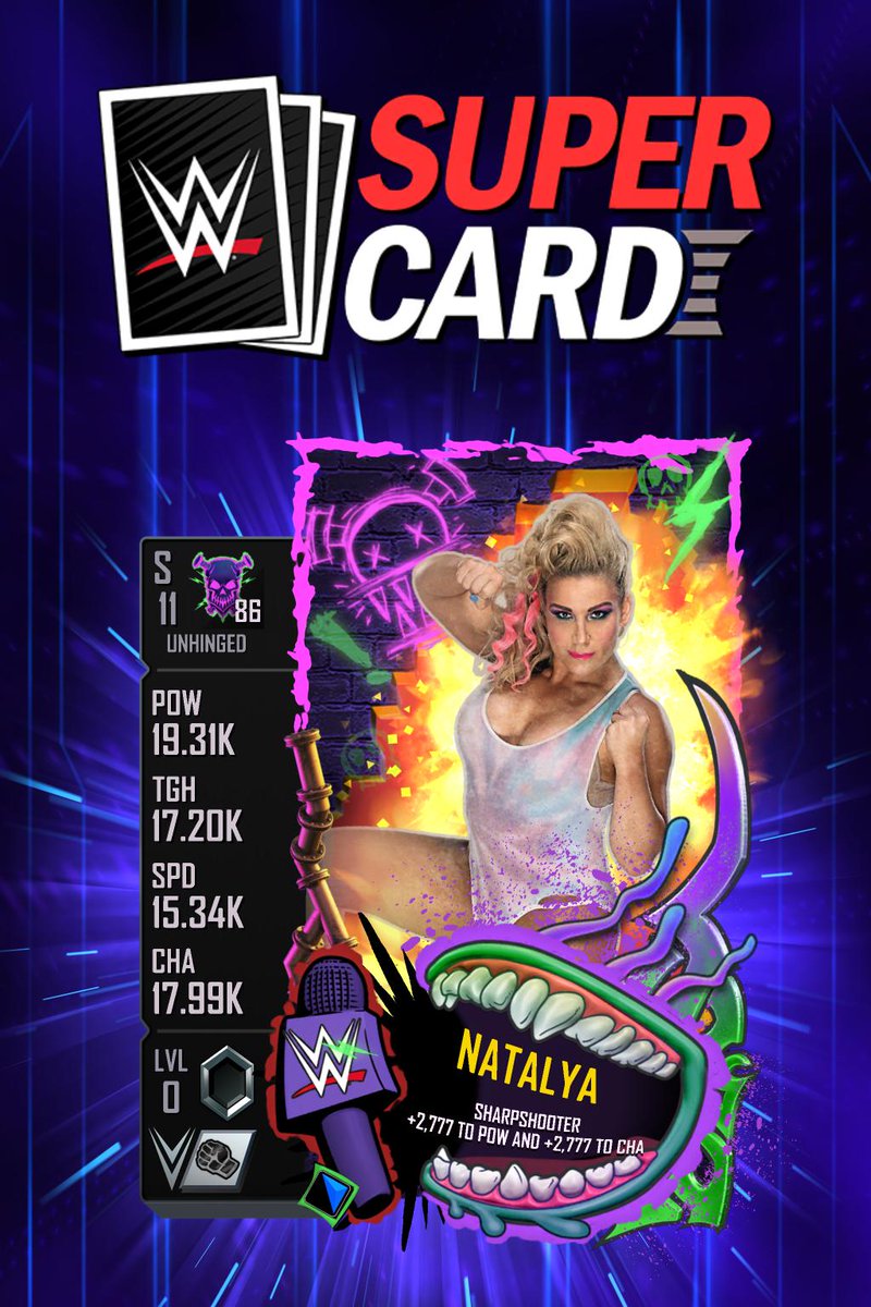 ZenGameHub's tweet image. #WWESuperCard @NatbyNature has been added to Unhinged rarity.