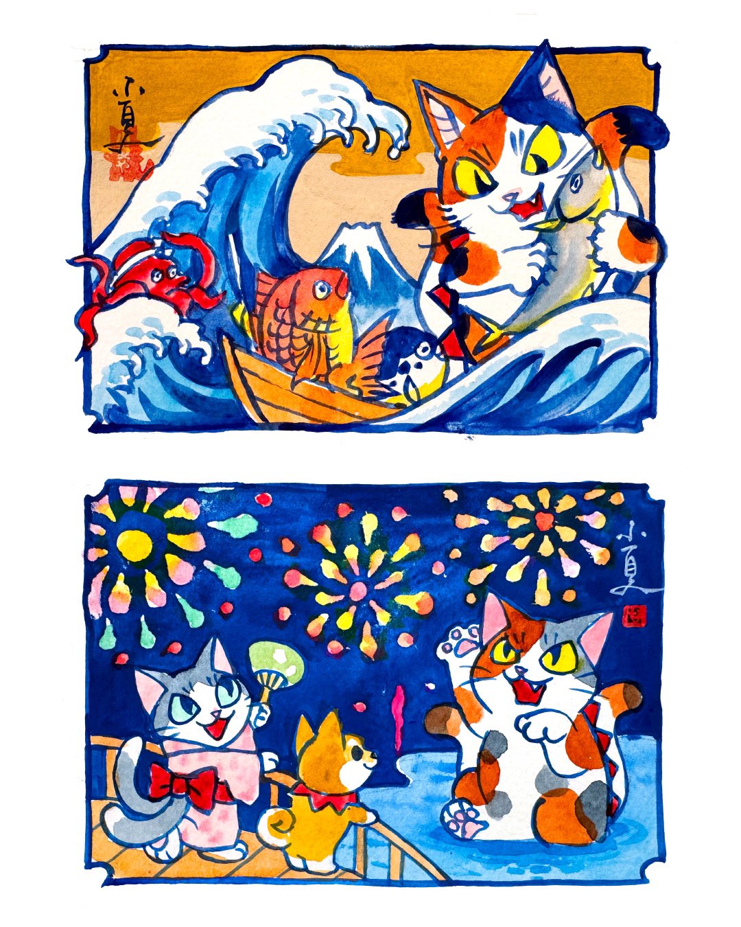 梅*林様 こなつKONATSU限定直筆イラスト小夏屋KONATSUYAネゴラ猫N ネゴラ スナネコ 小夏屋 - FEWMANY ONLINE SHOP